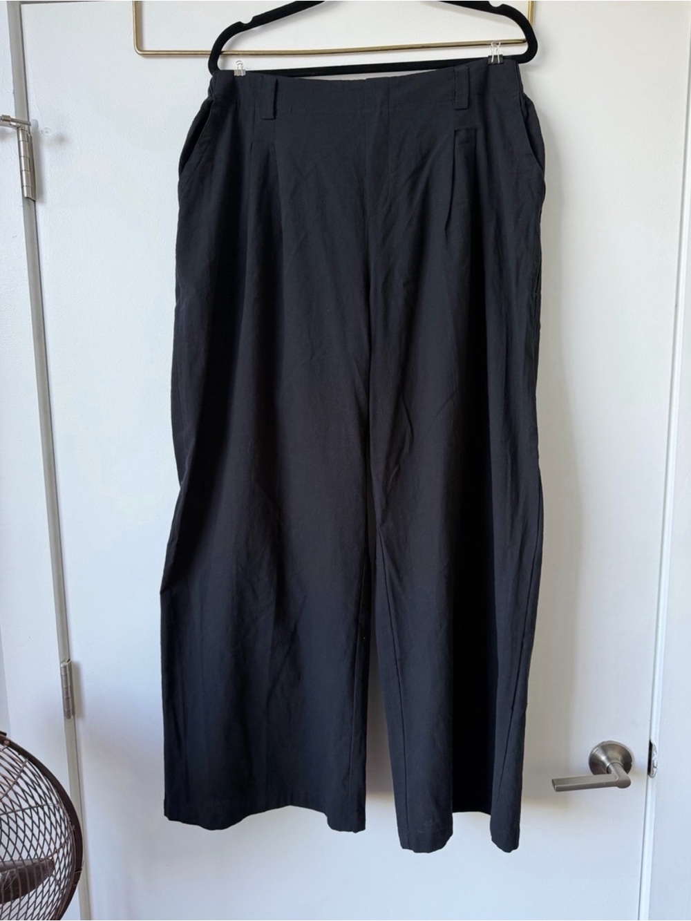 HALARA Black Wide-Leg Dress Pants